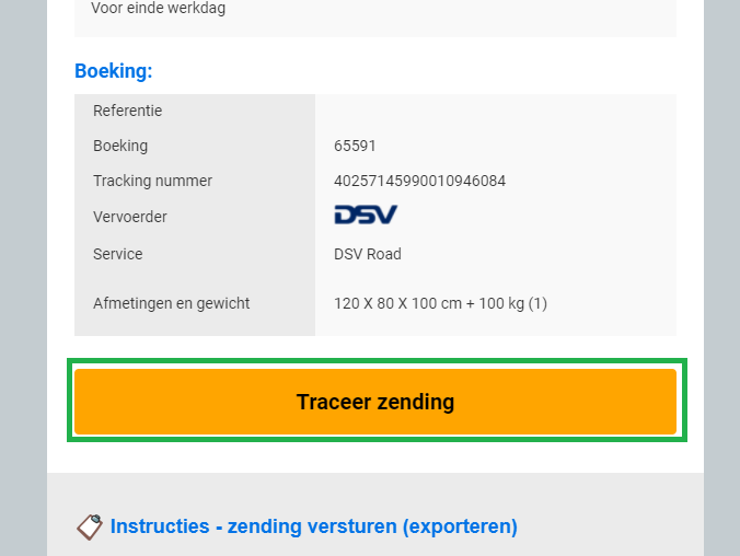 Traceer je zending