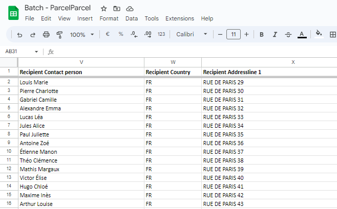 Verstuur eenvoudig een batch via ParcelParcel