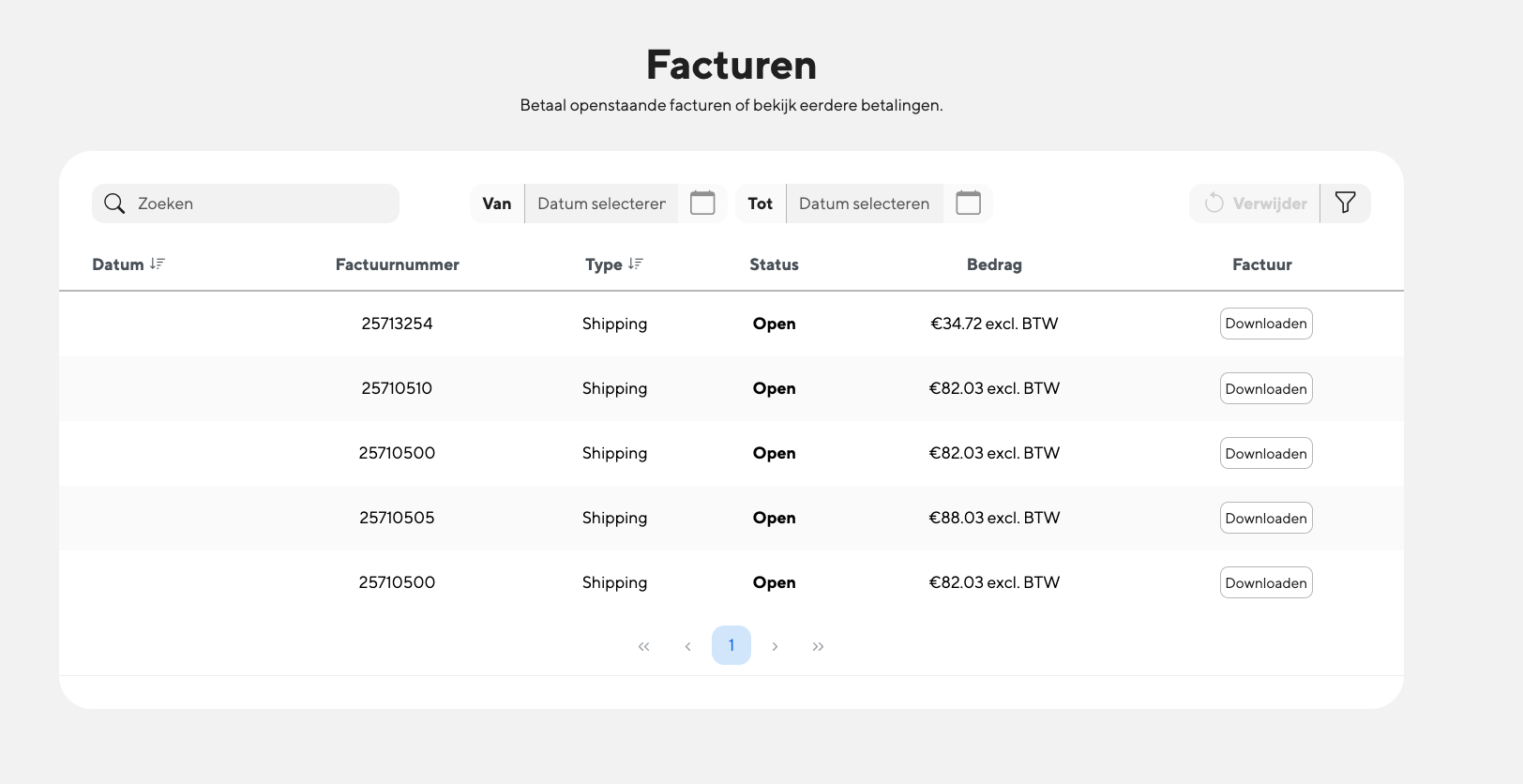Shipment tracking interface