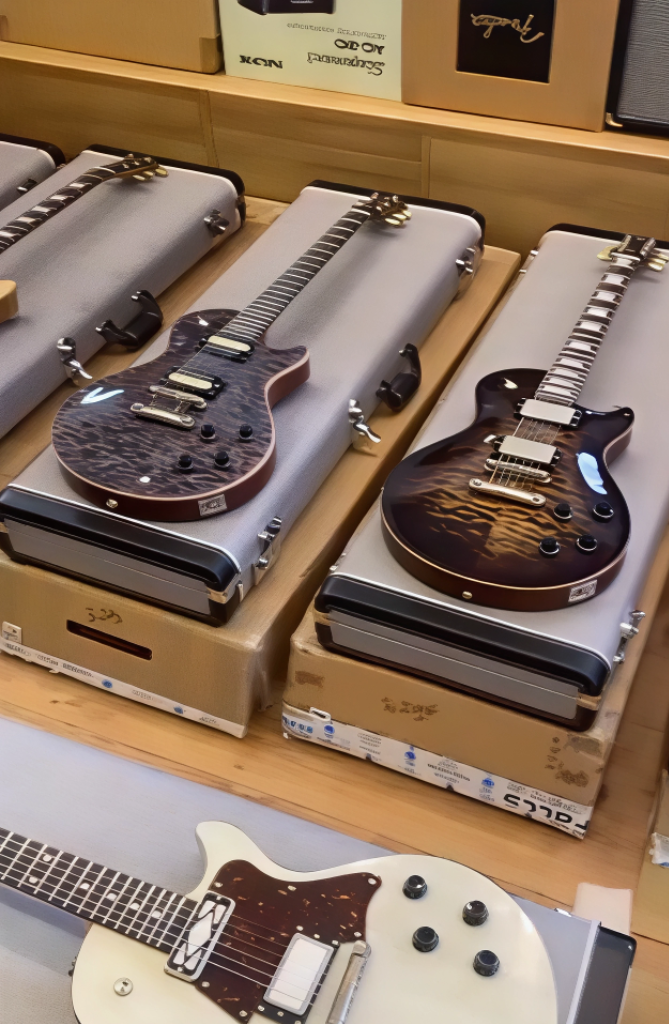 packs of guitars
